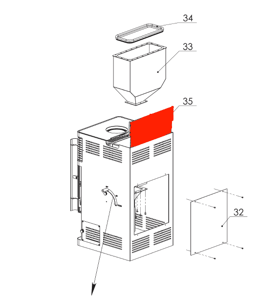 Fireplace Gravio Afdekkap Tankdop