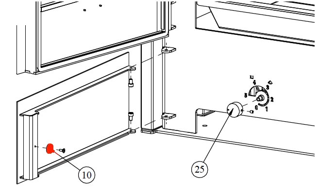 Fireplace Meltemi Interlock Houten compartimentdeur