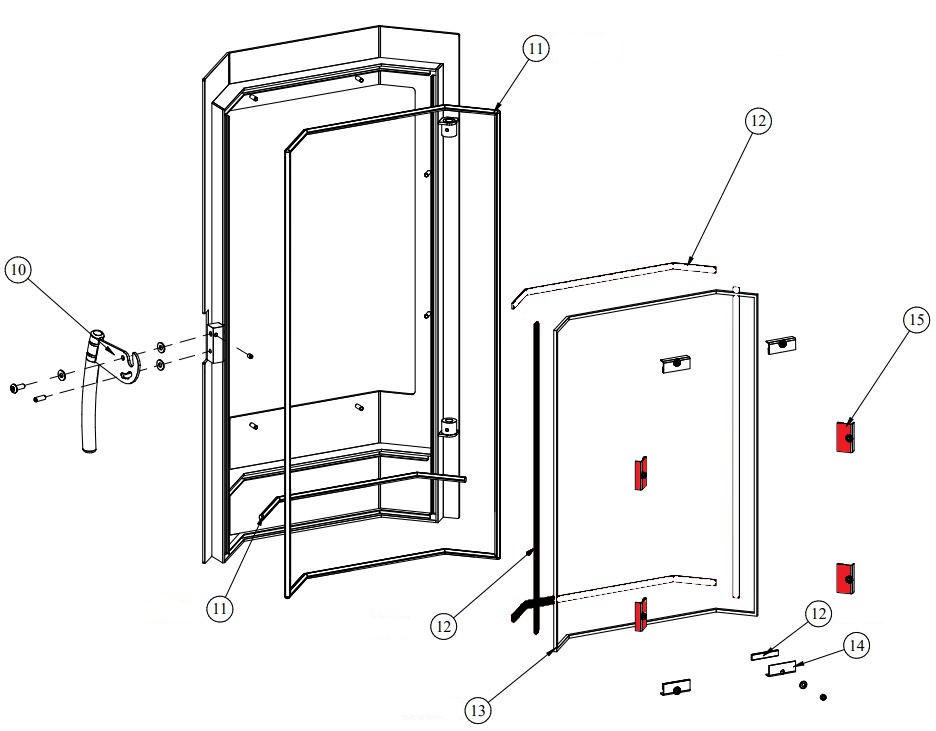 Fireplace Karthago Novo 2 Schijfhouder Set boven/onder