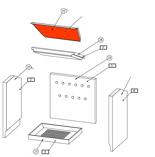 Fireplace Mambo Spanningsomleiding boven